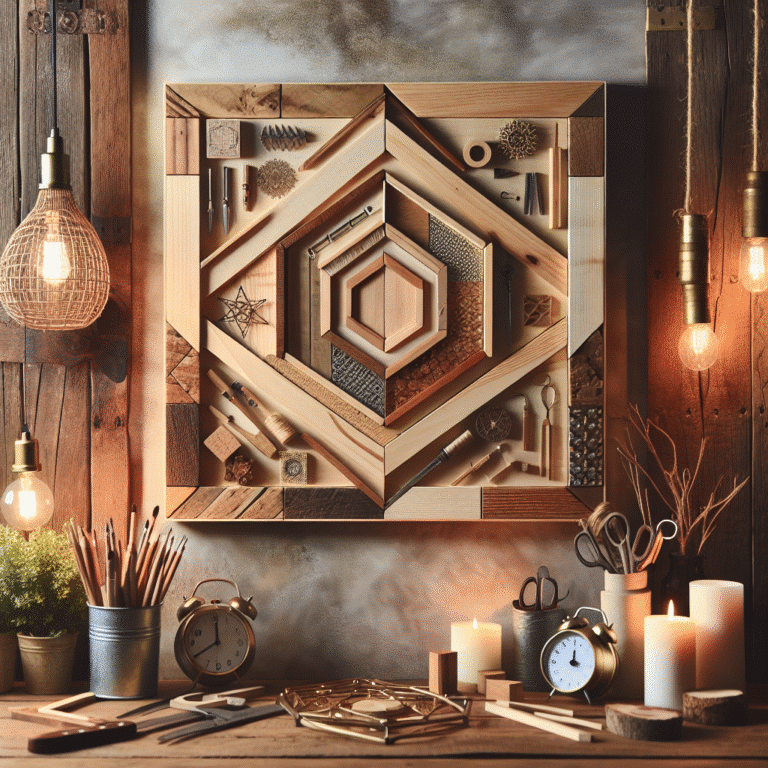 decoración DIY con madera: proyectos rústicos y modernos