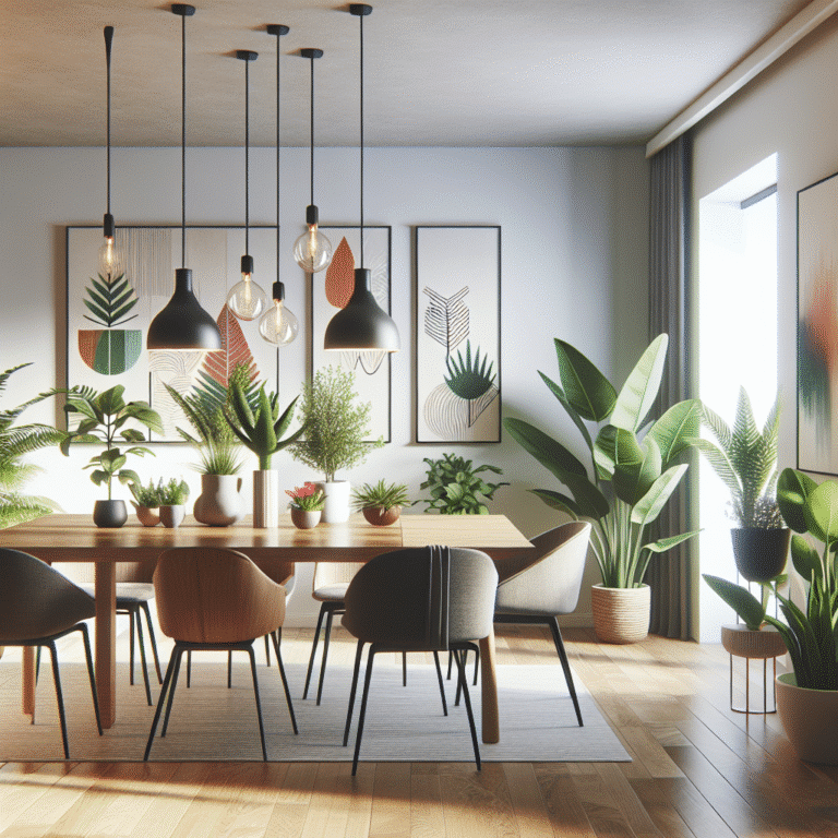 comedor con estilo: decoración barata y moderna