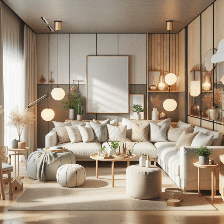 cómo decorar la sala pequeña sin gastar mucho