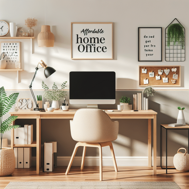 decoración económica para oficina en casa